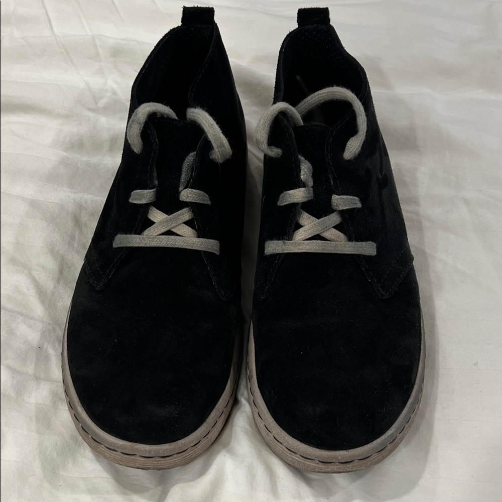 Born Black Suede Lace-Up High Shoes